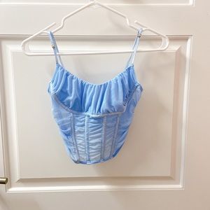 Light blue corset